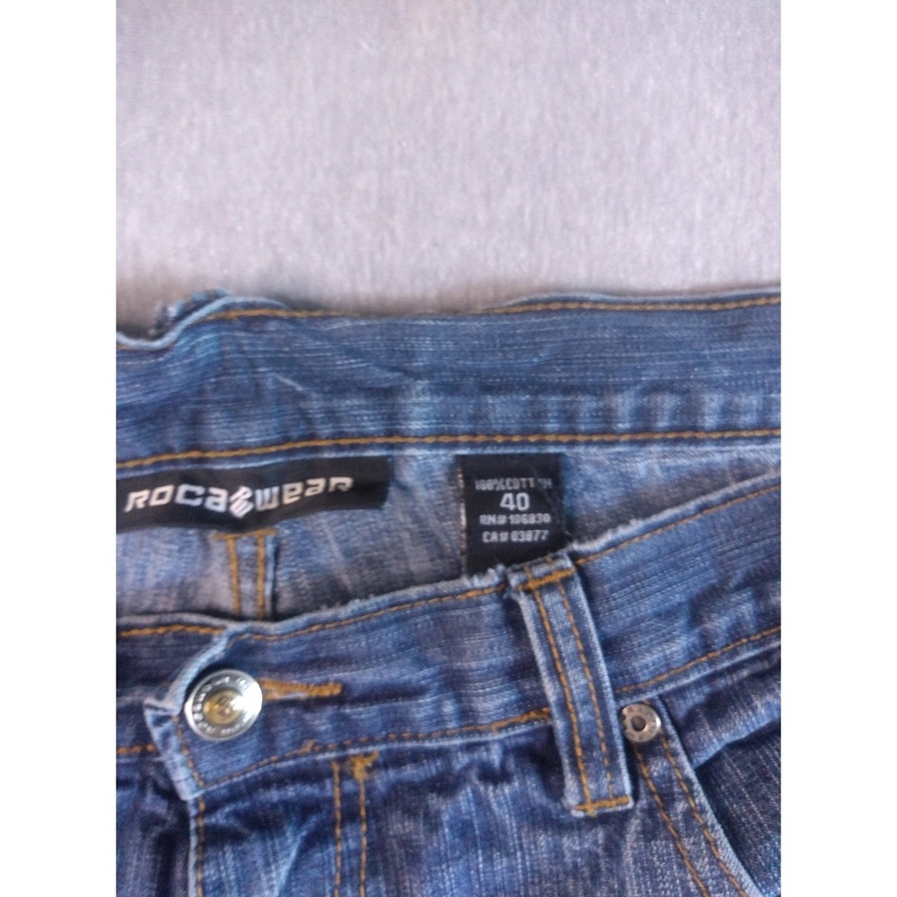 Roca Wear Baggy Y2K Denim Jean Shorts Size 40 - Picture 4 of 16